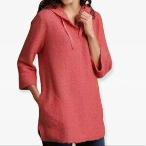 Soft Surroundings Forysthia Hoodie Tunic Hot Pink